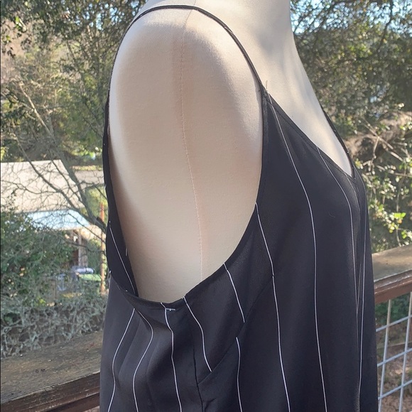 Black with white stripe Maxi dress NWT - Picture 5 of 8